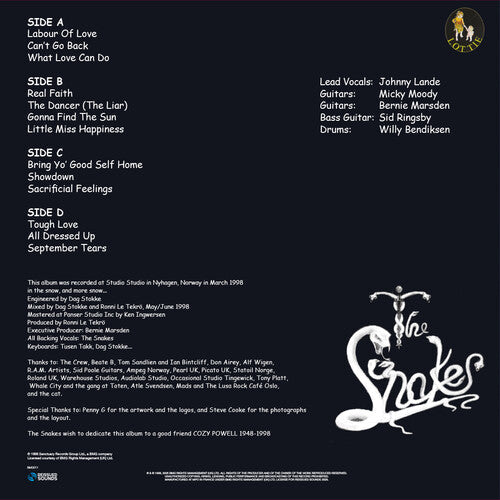 The Snakes - Once Bitten... - Limited Splatter Green Vinyl (Vinyl) { Vinyl } 【 VINYL 】