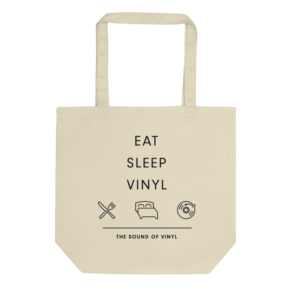 Eat. Sleep. Vinyl. Tote Bag (Natural) { Vinyl } 【 VINYL 】