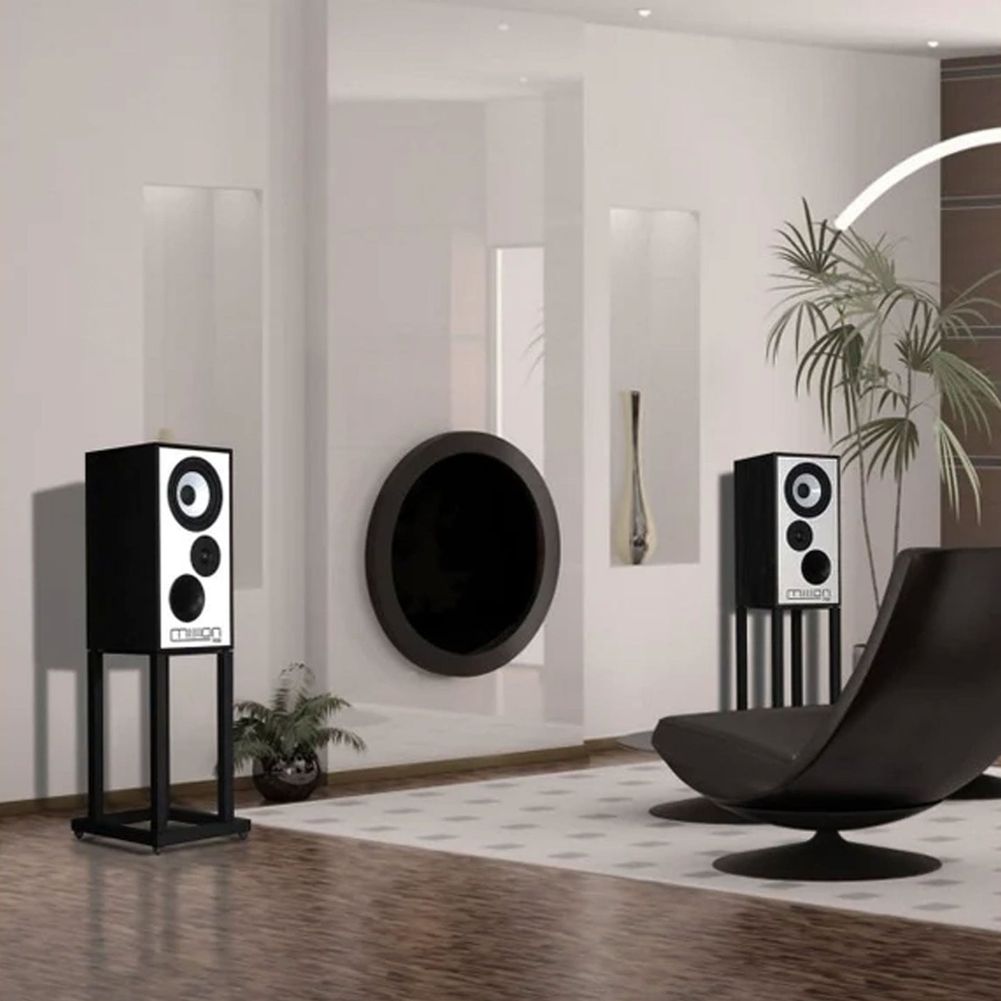 Mission: 700 Hifi Speakers w/ Stands - Pair / Black (Open Box Special)