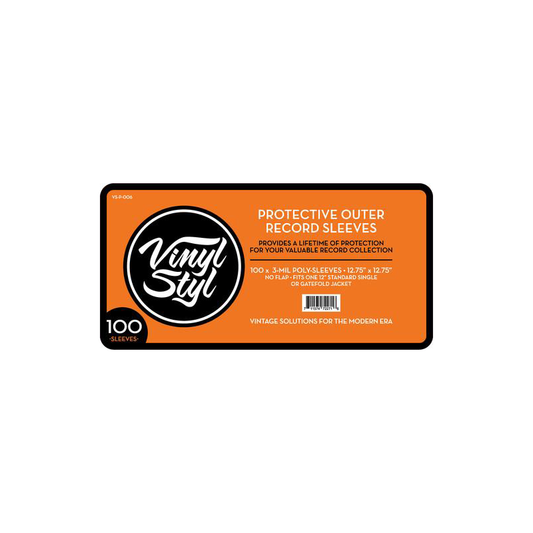 Vinyl Styl 12.75x12.75 3mil Poly Slv 100ct Vsp006 { Vinyl } 【 VINYL 】
