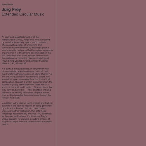 Jurg Frey - Extended Circular Music (Vinyl) { Vinyl } 【 VINYL 】