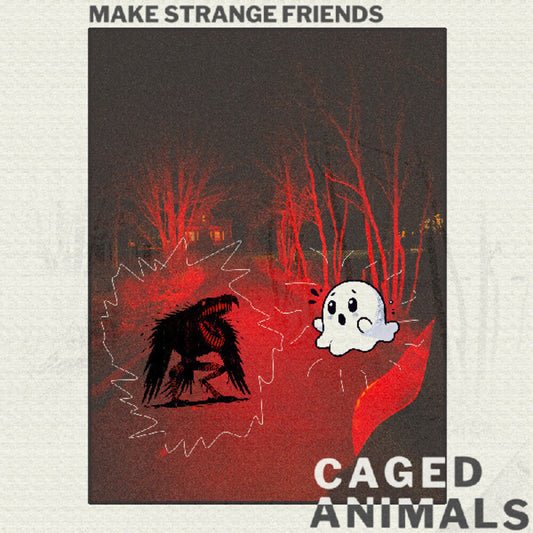 Caged Animals - Make Strange Friends (Clear Vinyl) (Red) (Download Included) { Vinyl } 【 VINYL 】