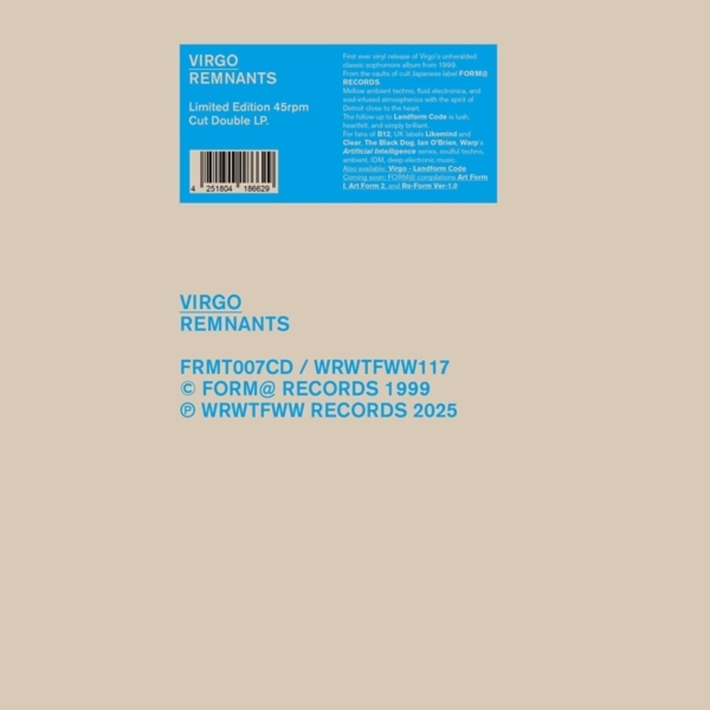 Virgo - Remnants (LP) { Vinyl } 【 VINYL 】