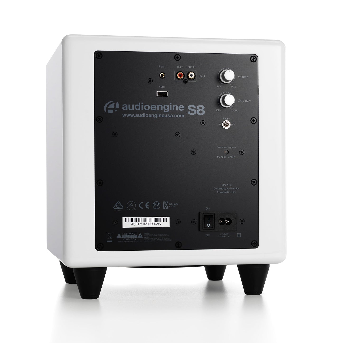 Audioengine: S8 Powered Subwoofer - White (AS8W)