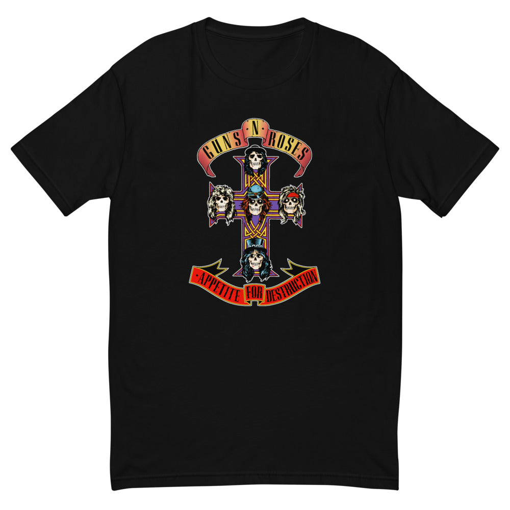 Guns N' Roses Appetite For Destruction Black Tee { Vinyl } 【 VINYL 】