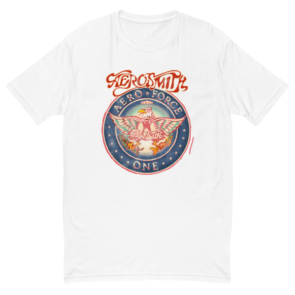 Aerosmith Aero Force One White Tee { Vinyl } 【 VINYL 】