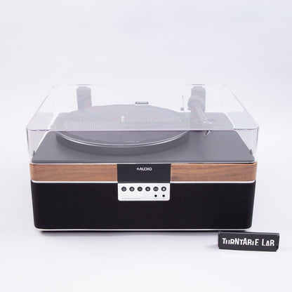 Plus Audio: The +Record Player Turntable + Integrated Audio System w/ Bluetooth